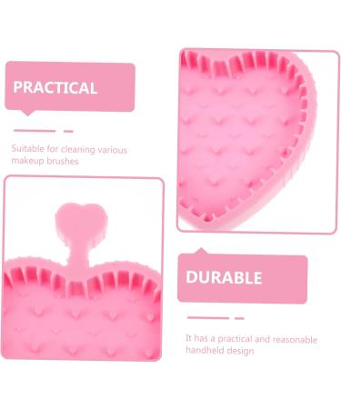 minkissy Makeup Brush Cleaning Pad Dryer Cleaner Gloves for Cleaning Makeup Foundation Brush Portable Brush Beauty Brush Cleaning Bowl Brush Cleaner Pink Foldable Makeup Pad 12x9cm Pink - Buy Online on GoSupps.com