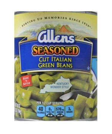 Allens Cut Italian Seasoned Kentucky Wonder Style Green Beans 28 oz (Pack of 4)