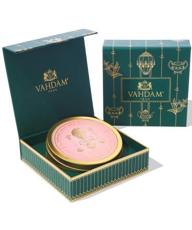 VAHDAM Private Black Tea Reserve - Unique Tin Gift Set | Luxury Tea Gift Set - Blooming Rose Black Tea Gift Set | Gifts For Women & Men | Premium Assortiment Th