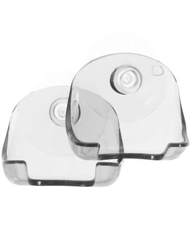 Fomiyes 2st razor holder suction cup hook razor wall-mounted shower hook suction towel holder holder for shower razor razor hanging luffa holder storage plastic wardrobe m blue