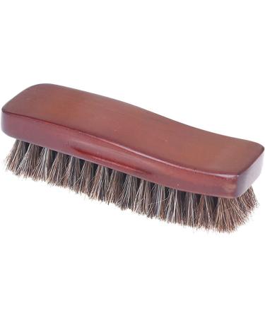 Shoe Brush Natural Wood Bristle Horse Hair Shoe Boot Brush Shoe Brush Polish Wood Handle Real Hair Brush Cleaning for Brush(17x2cm) - Buy Online on GoSupps.com