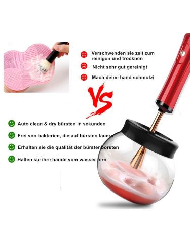 Automatic Electric Brush Cleaner & Dryer - Wash & Dry Makeup Brushes in 10 Seconds | Anti-Shake & Calm Makeup Tool Set - Fast International Shipping - Buy Online on GoSupps.com