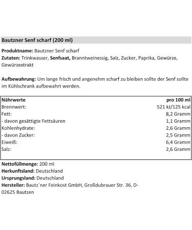  Bautzner Bautzner Set of 3 sharp mustard cups in a cup (3 x 200 ml) - Buy Online on GoSupps.com