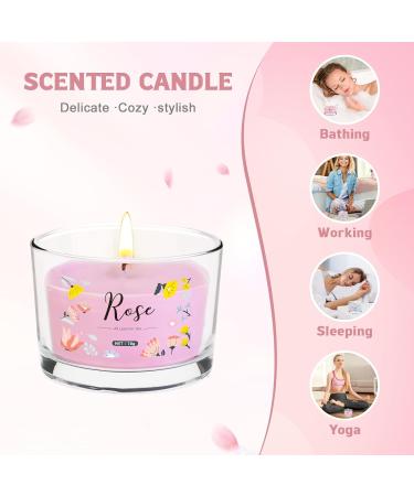 Fragrance Candles Gift Set for Women - 3 Soy Wax Candles in Glass with Lids 100 Hours Burn Time Perfect Birthday Gift for Stress Relief & Travel - Buy Online on GoSupps.com