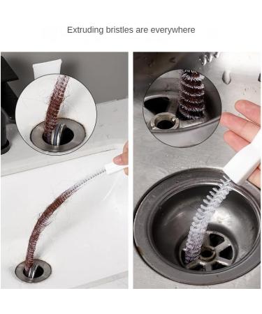 Pipe Tube Cleaner for Fridge Drain - Flexible 28 Inch Brush & 18 Inch Clog Remover Tool | Effective Drain Dredging Solution - Buy Online on GoSupps.com