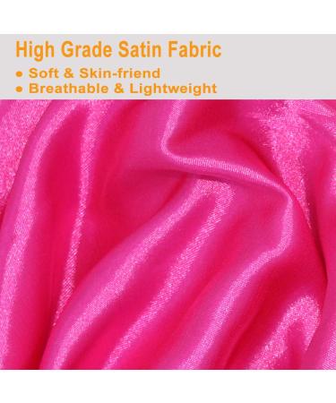 Adjustable Kids Satin Bonnet | Reversible & Breathable | Red Pink | 0-36 Months - Buy Online on GoSupps.com