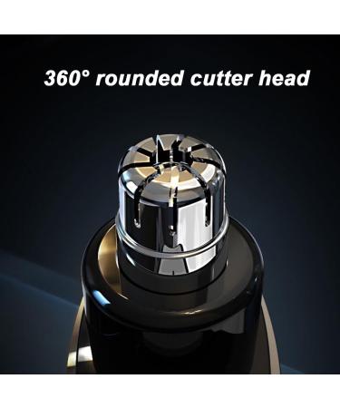 Portable Nose Hair Trimmer - Type-C Rechargeable 360 Hair Capture Washable Dust Protection Cap - Blue - Buy Online on GoSupps.com