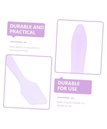 FOMIYES 100pcs DIY Face Cream Scoop & Mask Brush - Purple Plastic Mini Spoon for Skincare & Makeup - Buy Online on GoSupps.com
