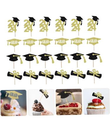Garneck 10 Sets Cake Insert Top Hat Grad Party Decoration Graduation Cake Toppers Graduation Cake Decors Grad Cupcake Toppers 2024 Graduation Cupcake Toppers Cake Picks Paper Cup Graduate - Buy Online on GoSupps.com