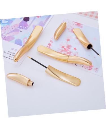 DRESSOOS 18 Pcs Eyeliner Empty Tube Empty Eye Cream Bottle Empty Bottle Mascara Wands Accesories Abs Golden - Buy Online on GoSupps.com