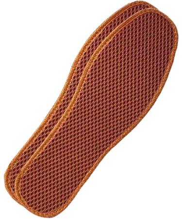 Bamboo Charcoal Mesh Insoles - Sweat-Absorbent Washable Shoe Pads for Men's Leather Shoes (Size 37) - Khaki - Buy Online on GoSupps.com