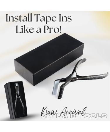 My Hair Tools Professional Tape in Hair Extensions Plier - Stainless Steel Weft Extensions Sealing Clamp Tool with Box - 7 Inch Black Plier - Buy Online on GoSupps.com