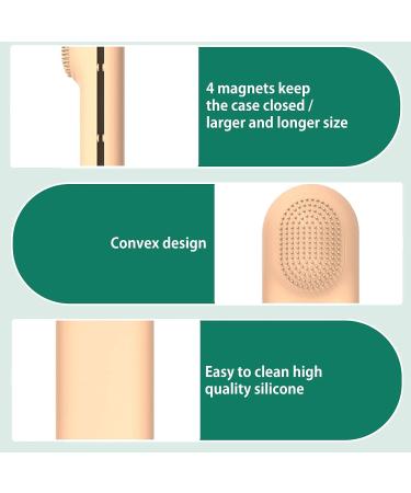 Kicpot Travel Makeup Brush Holder - Soft Silicon Bag and Drying Net Organizer (Brown) - Buy Online on GoSupps.com