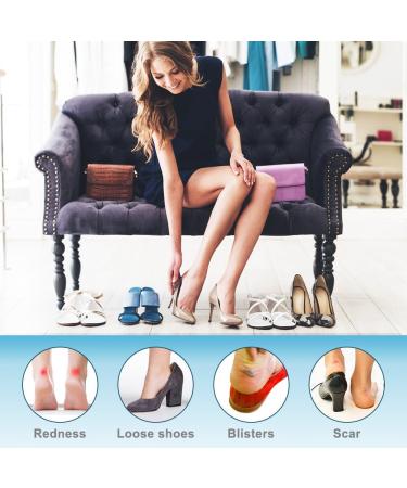 Huayuehong 2 Pair Heel Cushion Pads - Heel Grips and Shoe Inserts for Shoes Too Big - Heel Pads Perfect for Ladies Shoes - Advanced Foot Care Shoe Pads (Beige) - Buy Online on GoSupps.com