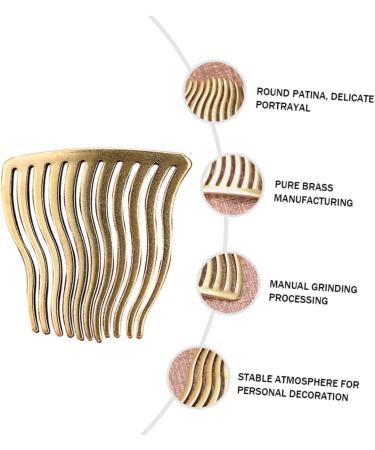 Beavorty 1pc Hairpin Handmade Hair Clip Hair Clip Decor Bridal Headdress Handmade Ornaments Wedding Hair Clip Exquisite Hairdress Decorative Hair Combs Hair Barrettes Banquet Brass Antique - Buy Online on GoSupps.com