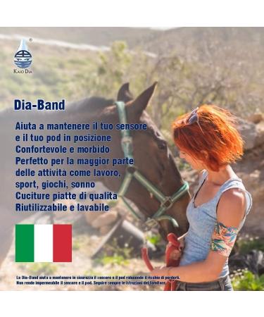 Dia Band - Glucose Sensor Protection Bracelet for Freestyle Libre Medtronic Dexcom Omnipod | Reusable Diabetic Band XXL (33-36 cm) - Buy Online on GoSupps.com