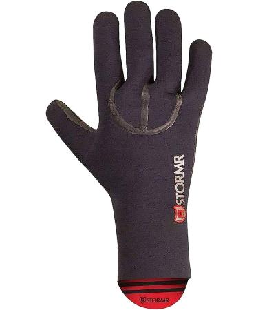 Stormr Typhoon Fishing Gloves - 3MM Neoprene, Micro-fleece Lined, Durable & Comfortable - Medium Black - Ideal for Ice Fishing, Winter Conditions & Foul Weather - Buy Online on GoSupps.com