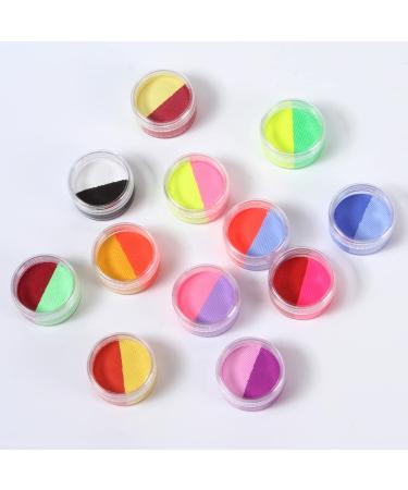 Shop Minkissy Two-Color Water-Soluble Face Paint Kit - 5 Sets of Washable Eye Shadow & Makeup Pigments for Colorful Decor - Buy Online on GoSupps.com