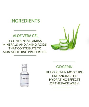 O.trix Aloe Vera Face Wash | Natural Cleanser for Glowing Skin | Moisturizing & Soothing for All Skin Types | 100ml - Buy Online on GoSupps.com