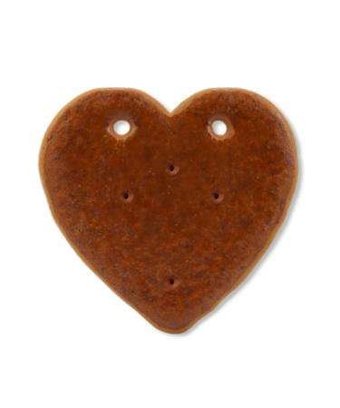 25x gingerbread heart blanks without anything - 14cm with holes - Premium quality - Fresh & juicy! Gingerbread hearts to decorate yourself - Buy Online on GoSupps.com
