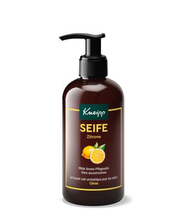 Kneipp Mild aroma care soap lemon Lisea Cubeba mild soap for antibacterial hand cleaning natural essential oils for a special scent experience 250 ml