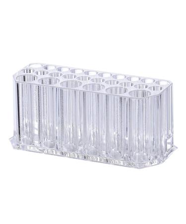 Eyeliner Holder Organizer Makeup Pencil Holder Women 26 Slots Transparent Lip Liner Organizer Eyebrow Pencil Organizer for Makeup Brushes