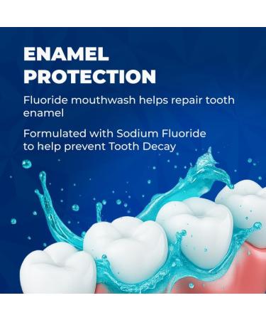 WATER DENT Fluoride Mouthwash and Water Flosser dditive | Add to Oral irrigator | Citrus Mint Flavor | Alcohol Free Made in USA | Concentrated 1:10 44 fl.oz - Buy Online on GoSupps.com