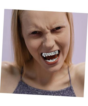 Alasum 2 Sets Denture Props for Cosplay Halloween & BBQ Decor - Vampire Hip Hop Devil Man Costumes - Buy Online on GoSupps.com