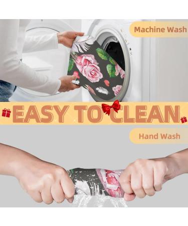Beard Bib Apron for Men - Waterproof Hair Catcher for Shaving & Trimming | Non-Stick Grooming Cape with Rose Feather Heart Design - Buy Online on GoSupps.com