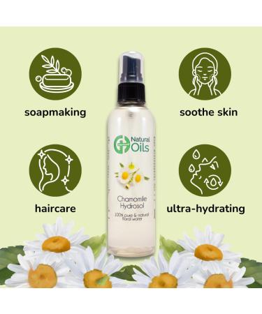 Chamomile Hydrosol (Floral Water) - 4 fl oz Plastic Bottle w/Black Spray Cap - Buy Online on GoSupps.com