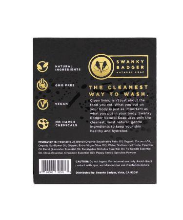 Swanky Badger Natural Eucalyptus Soap Bar - Refreshing and Invigorating - Buy Online on GoSupps.com