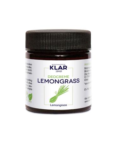 Klar Seifen Klar's Deocreme Lemongrass Deodorant Cream 30ml