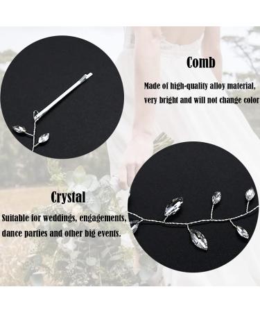Prosy Bridal Wedding Hair Vines - Silver Crystal Headbands & Rhinestone Headpieces for Women & Girls - International Shipping Available - Buy Online on GoSupps.com