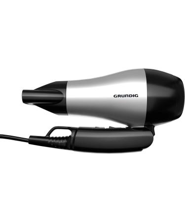 Grundig HD 2200 Sports Hairdryer | 1200W Travel Blow Dryer | Dual Temperature & Airflow | Lightweight & Foldable | Global Use - Silver/Black/Gray - Buy Online on GoSupps.com