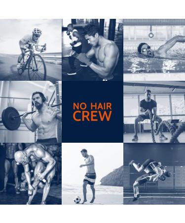 NO HAIR CREW Men's Body Wax Strips - 20 Strips with 4 Cleansing Wipes - Buy Online on GoSupps.com
