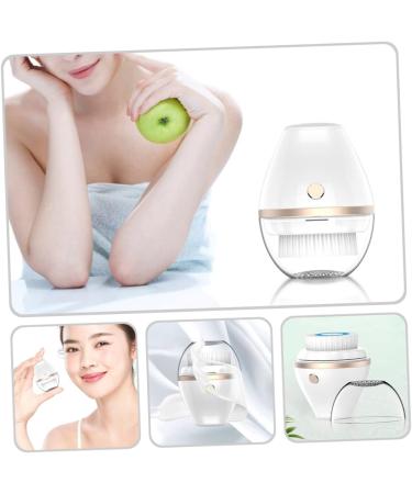 POPETPOP Stain Removal Electric Facial Cleanser Face Cleaner Exfoliating Face Scrubber Deep Cleaning Brush Skincare Tools for Face Electric Facial Cleaner White Detergent Girl Plating - Buy Online on GoSupps.com