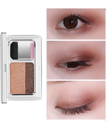 Puzzled eye shadow double colors with durable waterproof eyes for pearl camel for beginners beauty products - Buy Online on GoSupps.com