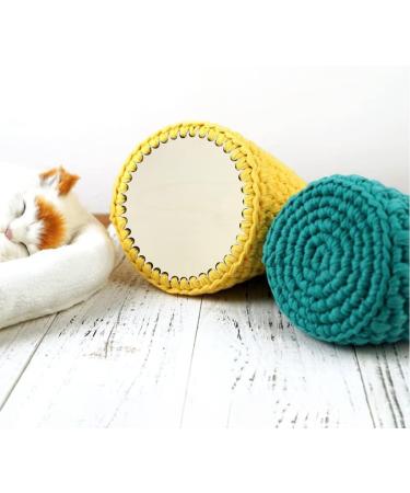 6 Pieces Wooden Crochet Bag Bottoms - Oval, Round, Shaped Bases for DIY Basket Weaving and Purse Making - Buy Online on GoSupps.com