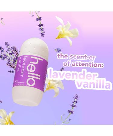 hello Lavender Vanilla Roll On Deodorant Aluminum Free Deodorant for Women + Men 48 Hour Non Sticky Formula Dries Quick and Leaves No White Residue Travel Deodorant 2 Pack 1.69 oz Tubes Lavender Vanilla 1.69 Fl Oz (Pack of 2) - Buy Online on GoSupps.com