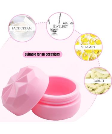 crayfomo Silicone Makeup Containers Set Travel Size Cosmetic Makeup Containers 25Ml/20g Makeup Sample Jars Soft Silicone Pot Jars for Liquid Creams Lotion Powder Loose Tea Vintamin - Buy Online on GoSupps.com