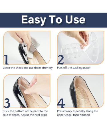 Shock Absorbing Gel Heel Grips - Prevent Blisters & Slips - Women's Shoe Inserts for Improved Fit & Comfort - Buy Online on GoSupps.com