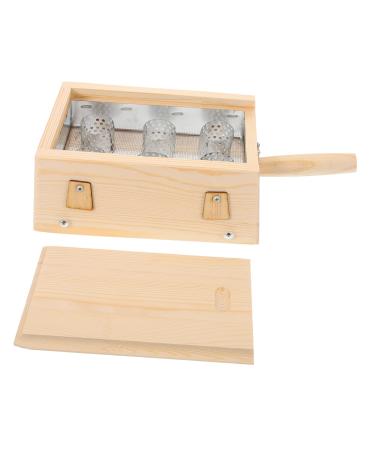 Wofashpuret Moxibustion-Box MoxibustionBox with scalding protection Moxibustion treatment instrument wellness gift health gift tool case for moxibusization burner portable