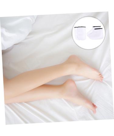 minkissy 2 Pairs Leather Horn Boots Peel Spa Wax Foot Cover Removing Covers Hot Wax Bath Gloves Gel Manicure Gloves Paraffin Wax Foot Spa Polish Beauty Soap White Tool Polyester Lining Nail - Buy Online on GoSupps.com