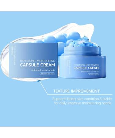 Cr me Capsule Hydratante Formule L g re Non Grasse For Une Peau Lisse Et clatante Maintien De L'humidit Longue Dur e Soutien La Barri re Cutan e Capsules Faciles Utiliser - Buy Online on GoSupps.com