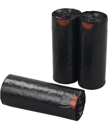 Afromy 8 Gallons Black Drawstring Trash Bags Strong Kitchen Garbage Bag for Waste Bin 6 Rolls 210 Bags - Buy Online on GoSupps.com