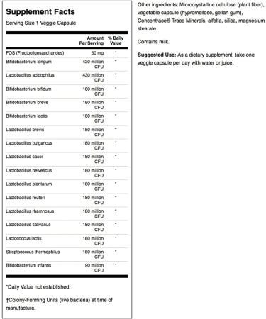Swanson Dr. Stephen Langer's Formula - Natural Probiotic with Prebiotic FOS - 60 Veggie Capsules - Buy Online on GoSupps.com