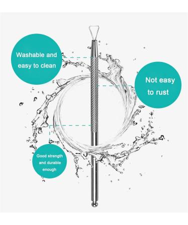 Cuticle Pusher Remover Triangle Cuticle Peeler Scraper Stainless Steel Nail Gel Remover Professional Nail Tool for Removing UV Manicure Treatments - Buy Online on GoSupps.com