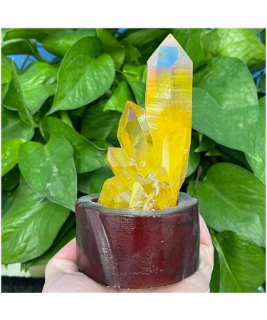 Crystal Rough Crystal Natural Cluster Specimen Electroplating Stone Home Decor Suitable for Home Office Decoration - Buy Online on GoSupps.com