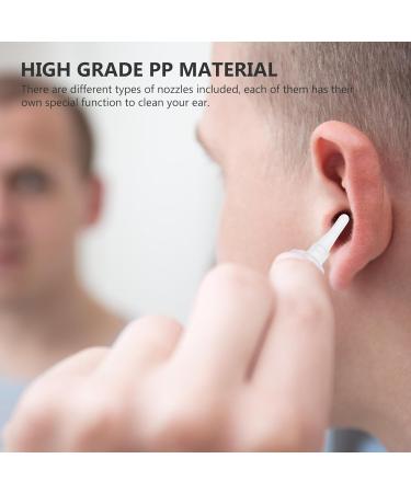 Abaodam 30Pcs PP Ear Irrigator Nozzles Premium Replacement Tips for Earwax Removal Smooth Surface Safe Use Portable and Secure Fit for Adults - Buy Online on GoSupps.com