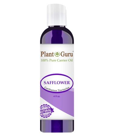 Safflower Oil 4 oz Cold Pressed 100% Pure Natural Carrier - Skin Body And Face. Great For Moisturizing Creams Lotions Scalp Treatments and Lip Balms - Buy Online on GoSupps.com